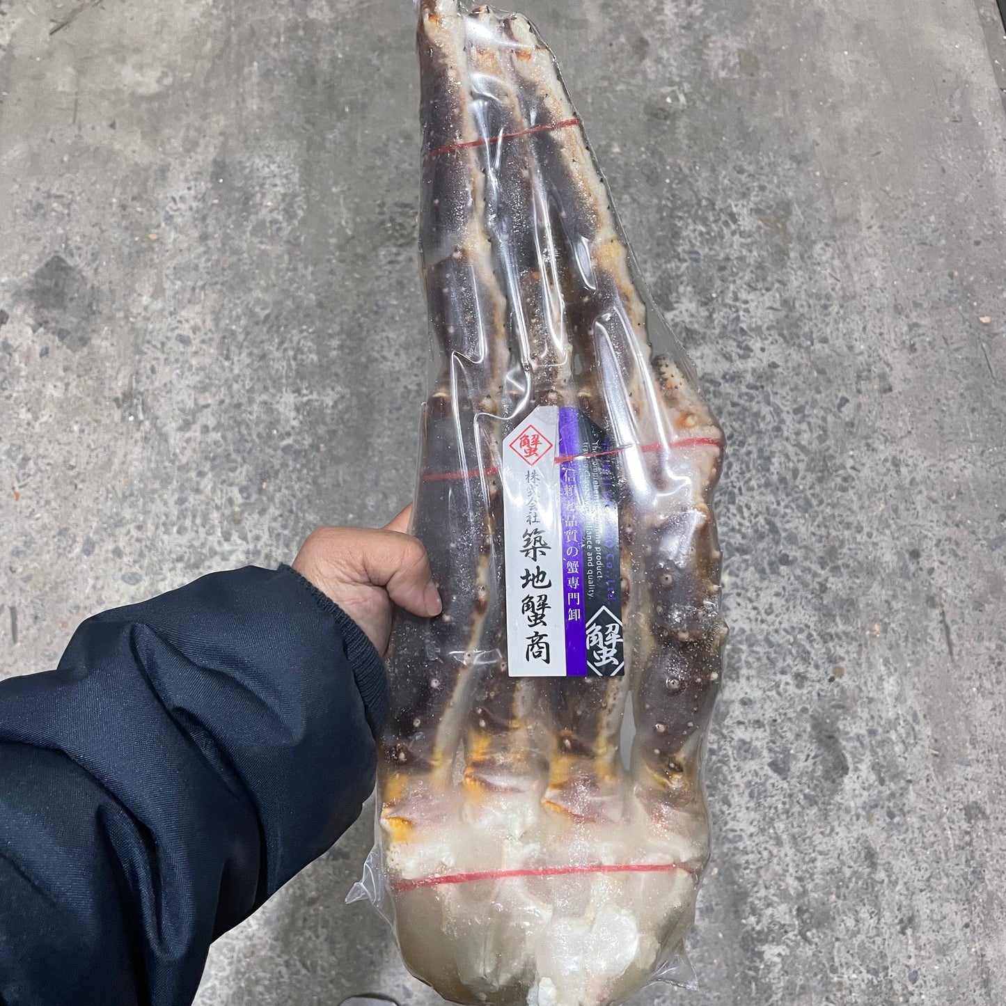 Red King Crab Leg Raw Size 7L